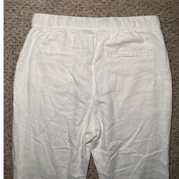 Roxy Cream Beach Pants - Size Small - Drawstring Waist - Picture 4 of 11